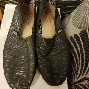 Comfortable flats, easy slide on.